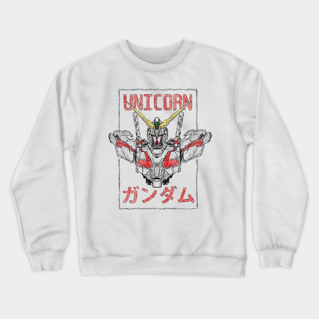 Gundam unicorn Crewneck Sweatshirt by Amartwork